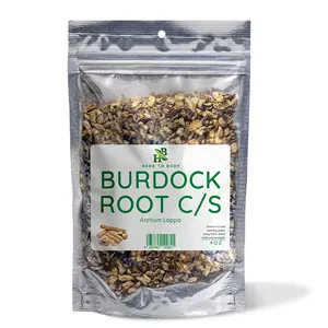 Burdock Root C/S – 4 oz (113 g) | Cut & Sifted Dried Root for Herbal Tea & Broth | Herb To Body